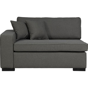 Sofaelement GUIDO MARIA KRETSCHMER HOME & LIVING Skara XXL Polsterelemente Gr. Struktur (recyceltes Polyester), Armlehne links, grau (graphit) Modul XXL - zum eigenen Zusammenstellen, Armlehne linksrechts wählbar