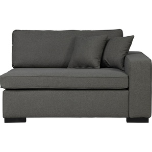 Sofaelement GUIDO MARIA KRETSCHMER HOME & LIVING Skara XXL Polsterelemente Gr. Struktur (recyceltes Polyester), Armlehne rechts, grau (graphit) Modul XXL - zum eigenen Zusammenstellen, Armlehne linksrechts wählbar