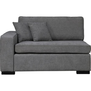 Sofaelement GUIDO MARIA KRETSCHMER HOME & LIVING Skara XXL Polsterelemente Gr. Struktur weich, Armlehne links, grau (dunkelgrau) Modul XXL - zum eigenen Zusammenstellen, Armlehne linksrechts wählbar