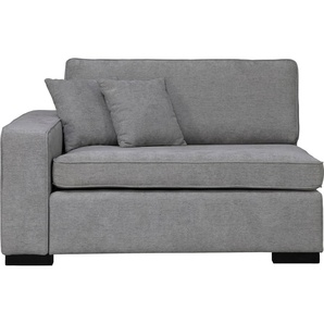 Sofaelement GUIDO MARIA KRETSCHMER HOME & LIVING Skara XXL Polsterelemente Gr. Struktur weich, Armlehne links, grau (hellgrau) Modul XXL - zum eigenen Zusammenstellen, Armlehne linksrechts wählbar