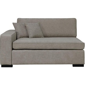 Sofaelement GUIDO MARIA KRETSCHMER HOME & LIVING Skara XXL Polsterelemente Gr. Struktur weich, Armlehne rechts, beige (dunkelbeige) Modul XXL - zum eigenen Zusammenstellen, Armlehne linksrechts wählbar