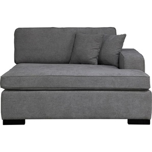 Sofaelement GUIDO MARIA KRETSCHMER HOME & LIVING Skara XXL Polsterelemente Gr. Struktur weich, rechts, grau (dunkelgrau) Modul XXL - zum eigenen Zusammenstellen, Armlehne linksrechts wählbar