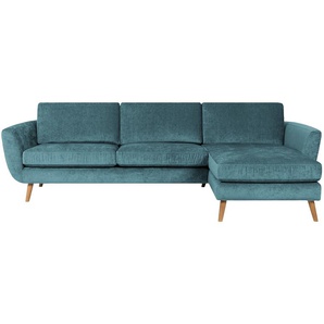 SOHO Ecksofa  Smilla ¦ türkis/petrol ¦ Maße (cm): B: 274 H: 85 T: 156