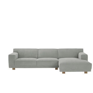 SOHO Ecksofa Cord Grau Trenisha ¦ grau ¦ Maße (cm): B: 301 H: 74 T: 160