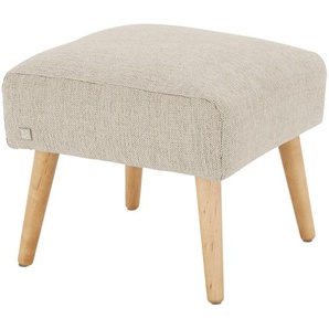 SOHO Polsterhocker  Jolyn ¦ beige ¦ Maße (cm): B: 49 H: 45 T: 49