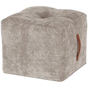 SOHO Polsterhocker  Praline ¦ beige ¦ Maße (cm): B: 47 H: 42 T: 47