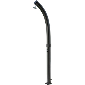 Solardusche GRE, schwarz, B:11cm H:230cm L:11cm, Kunststoff, Outdoorduschen, Kunststoff, Höhe: 230 cm, 22 Liter Tank