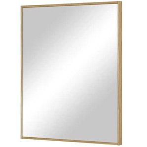 Spiegel 70 x 85 cm - holzfarben - Glas, Aluminium, Holz - 70 cm - 85 cm - 4 cm | Möbel Kraft