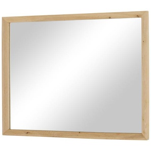 Spiegel Cap Ferrat | holzfarben | Glas, Aluminium, Holz | 90 cm | 70 cm | 3 cm |