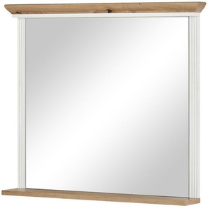 Spiegel mit Ablage - weiß - Holzwerkstoff, Glas - 93 cm - 83 cm - 15 cm | Möbel Kraft