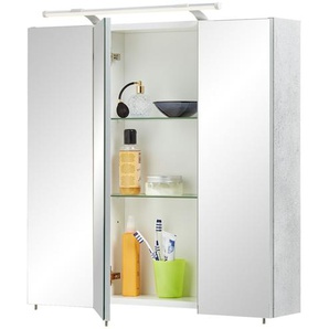 Spiegelschrank - grau - Materialmix - 70 cm - 75 cm - 16 cm | Möbel Kraft