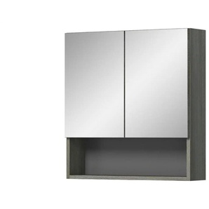 Spiegelschrank | grau | 60 cm | 63 cm | 16 cm |