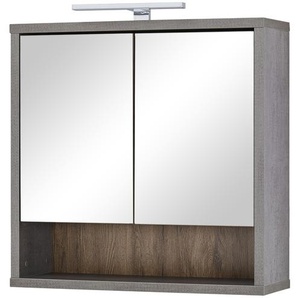 Spiegelschrank - holzfarben - Materialmix - 70 cm - 65 cm - 22 cm | Möbel Kraft