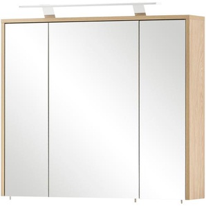 Spiegelschrank - holzfarben - Materialmix - 83,5 cm - 72,3 cm - 16,1 cm | Möbel Kraft