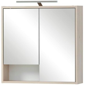 Spiegelschrank - holzfarben - Materialmix - 63,5 cm - 65,9 cm | Möbel Kraft