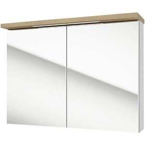 Spiegelschrank - mehrfarbig - Materialmix - 80 cm - 60 cm - 20 cm | Möbel Kraft