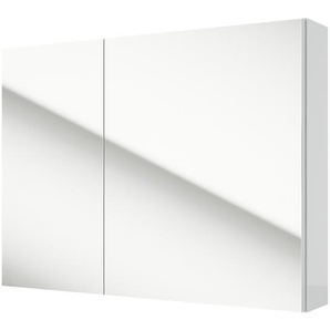 Spiegelschrank - weiß - Materialmix - 80 cm - 60 cm - 15 cm | Möbel Kraft