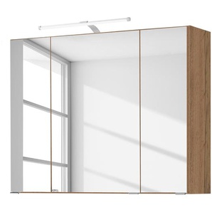 Spiegelschrank I 80cm Braun