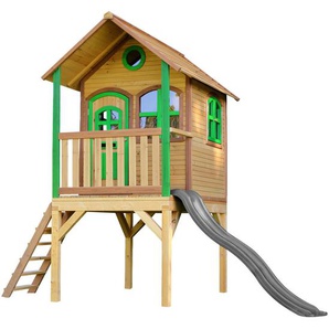 Xxxl Spielhaus, Braun, Grün, Holz, Hemlocktanne, 318x272x191 cm, EN 71, CE, FSC 100%, Outdoor Spielzeug, Spielhäuser