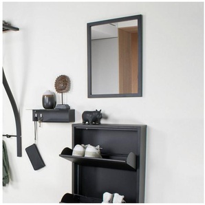 Spinder Design Wandspiegel SENZA, Metall, Breite 40 cm, Horizontal und vertikal befestigbar