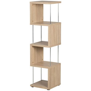 Standregal groß - holzfarben - Materialmix - 33 cm - 126 cm - 33 cm | Möbel Kraft