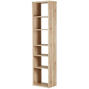 Standregal - holzfarben - Materialmix - 50,5 cm - 211 cm - 35,5 cm | Möbel Kraft