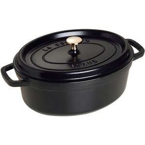 Staub Bräter Cocotte, Gusseisen (1-tlg), robust, langlebig, perfekte Hitzeverteilung, Aromaregen-Deckel