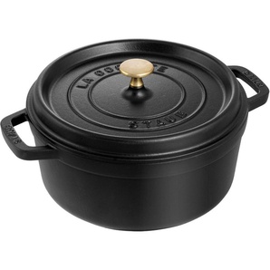 Staub Bräter Cocotte, Gusseisen (1-tlg), robust, langlebig, perfekte Hitzeverteilung, Aromaregen-Deckel