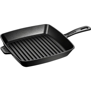 Staub Grillpfanne American Grill, Schwarz, Metall, quadratisch, backofengeeignet, Kochen, Pfannen, Grillpfannen