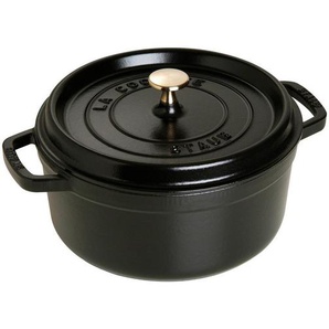 Staub Schmortopf LA Cocotte, Schwarz, Metall, 3,8 l, backofengeeignet, Kochen, Töpfe, Schmortöpfe