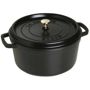 Staub Schmortopf Staub - LA Cocotte, Schwarz, Metall, 6,7 l, rund, Kochen, Töpfe, Schmortöpfe