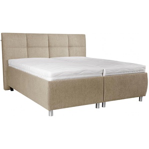 Stauraumbett ALINA Nadina Comfort Betten Gr. Struktur fein TCM, Liegefläche B/L: 160cm x 200cm Betthöhe: 51cm, kein Härtegrad, ohne Matratze, beige (beige tcm 12) inkl. Stauraum und Lattenrost, in diversen Ausführungen