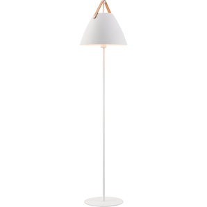 Stehlampe DESIGN FOR THE PEOPLE Strap Lampen Gr. Ø 36 cm Höhe: 154 cm, braun (weiß, braun) Standleuchten