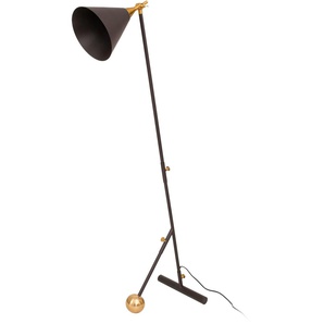 Stehlampe KAYOOM Stehlampe Celeste 225 Lampen Gr. 1 flammig, Höhe: 144,00 cm, 1 St., goldfarben (schwarz, gold) Standleuchten harmonisch, modern, vielseitig kombinierbar