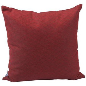 Stern Outdoor-Kissen, Rot, Textil, Raute, 55x55 cm, für den Außenbereich geeignet, Outdoor-Kissen, Outdoor-Dekokissen