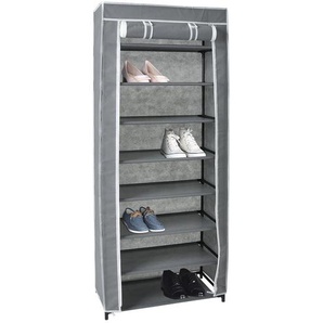 Stoffschuhschrank Intra | grau | 60 cm | 142 cm | 30 cm |