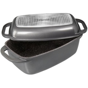 Stoneline Bräter, Metall, 5,68 L, rechteckig, 40.1x22 cm, Kochen, Töpfe, Bräter