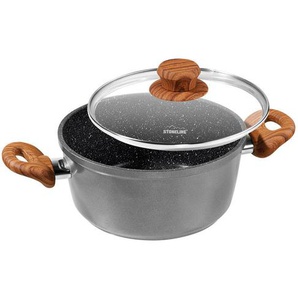 Stoneline Kochtopf, Anthrazit, Metall, 4,3 L, 11 cm, Kochen, Töpfe, Kochtöpfe