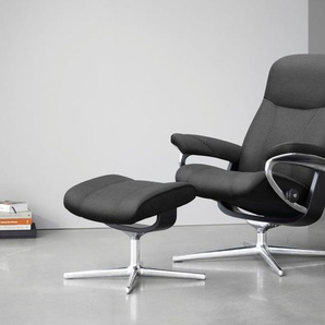 Stressless® Fußhocker Consul, mit Cross Base, Größe S, M & L, Holzakzent Schwarz