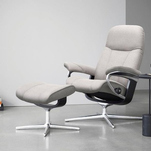 Stressless® Fußhocker Consul, mit Cross Base, Größe S, M & L, Holzakzent Schwarz