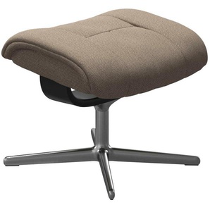 Stressless® Fußhocker Mayfair, mit Cross Base, Größe S, M & L, Holzakzent Schwarz