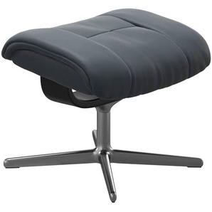 Stressless® Fußhocker Mayfair, mit Cross Base, Größe S, M & L, Holzakzent Schwarz