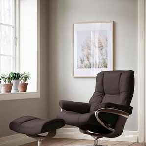 Stressless® Fußhocker Mayfair, mit Cross Base, Größe S, M & L, Holzakzent Wenge