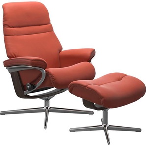 Stressless® Fußhocker Sunrise, mit Cross Base, Größe S, M & L, Holzakzent Wenge