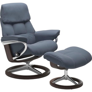 Stressless® Hocker Ruby, mit Signature Base, Gestell Eiche, Wenge, Braun & Schwarz