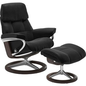 Stressless® Hocker Ruby, mit Signature Base, Gestell Eiche, Wenge, Braun & Schwarz