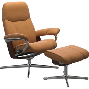 Stressless® Relaxsessel Consul, mit Cross Base, Größe S, M & L, Holzakzent Braun