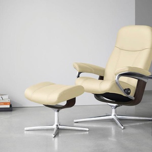 Stressless® Relaxsessel Consul, mit Cross Base, Größe S, M & L, Holzakzent Wenge