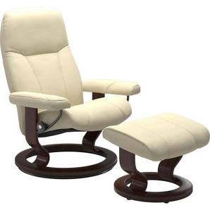 Stressless® Relaxsessel Consul (Set, Relaxsessel mit Hocker), mit Hocker, mit Classic Base, Größe M, Gestell Braun