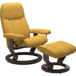 Stressless® Relaxsessel Consul (Set, Relaxsessel mit Hocker), mit Hocker, mit Classic Base, Größe M, Gestell Wenge